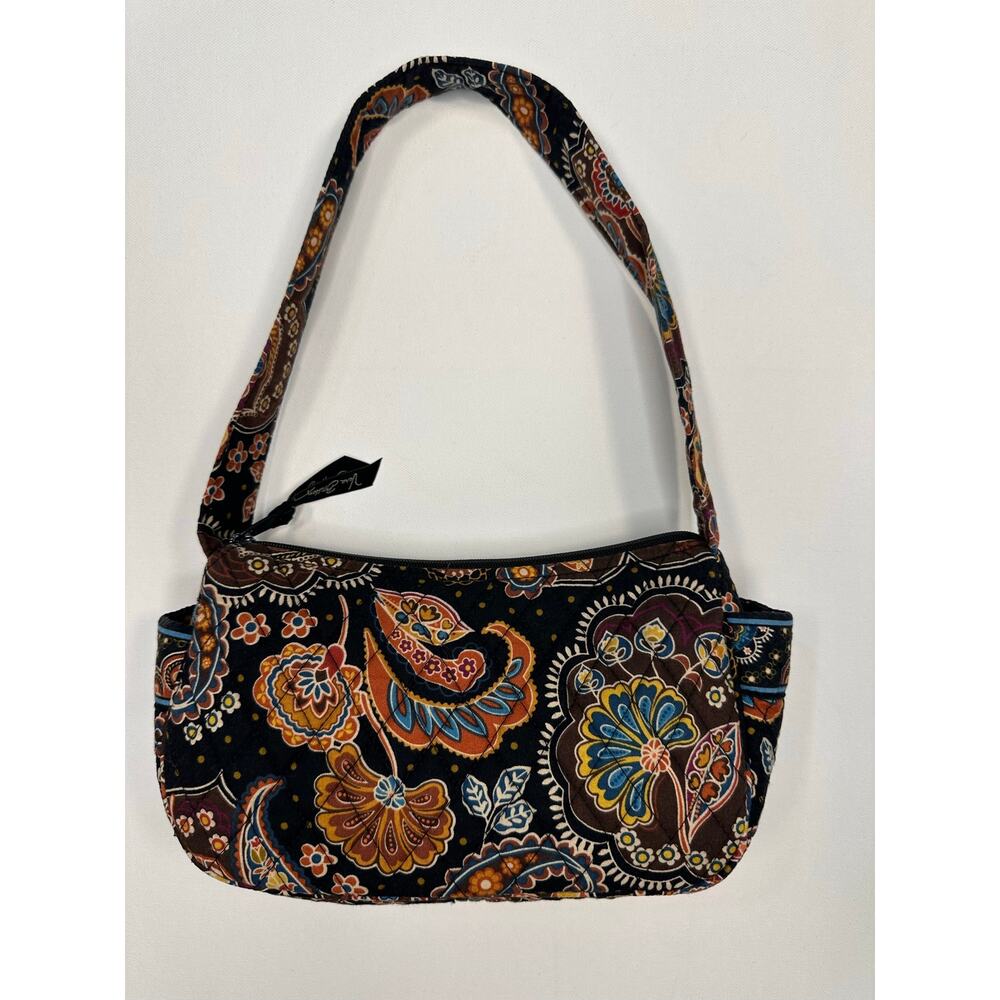 Vera Bradley Small Shoulder Bag Kensington Pattern Brown Paisley